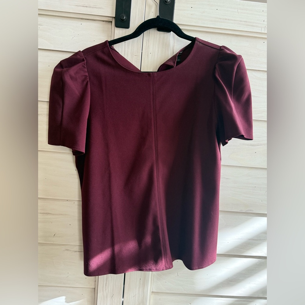 Ann Taylor Rich Burgundy Blouse